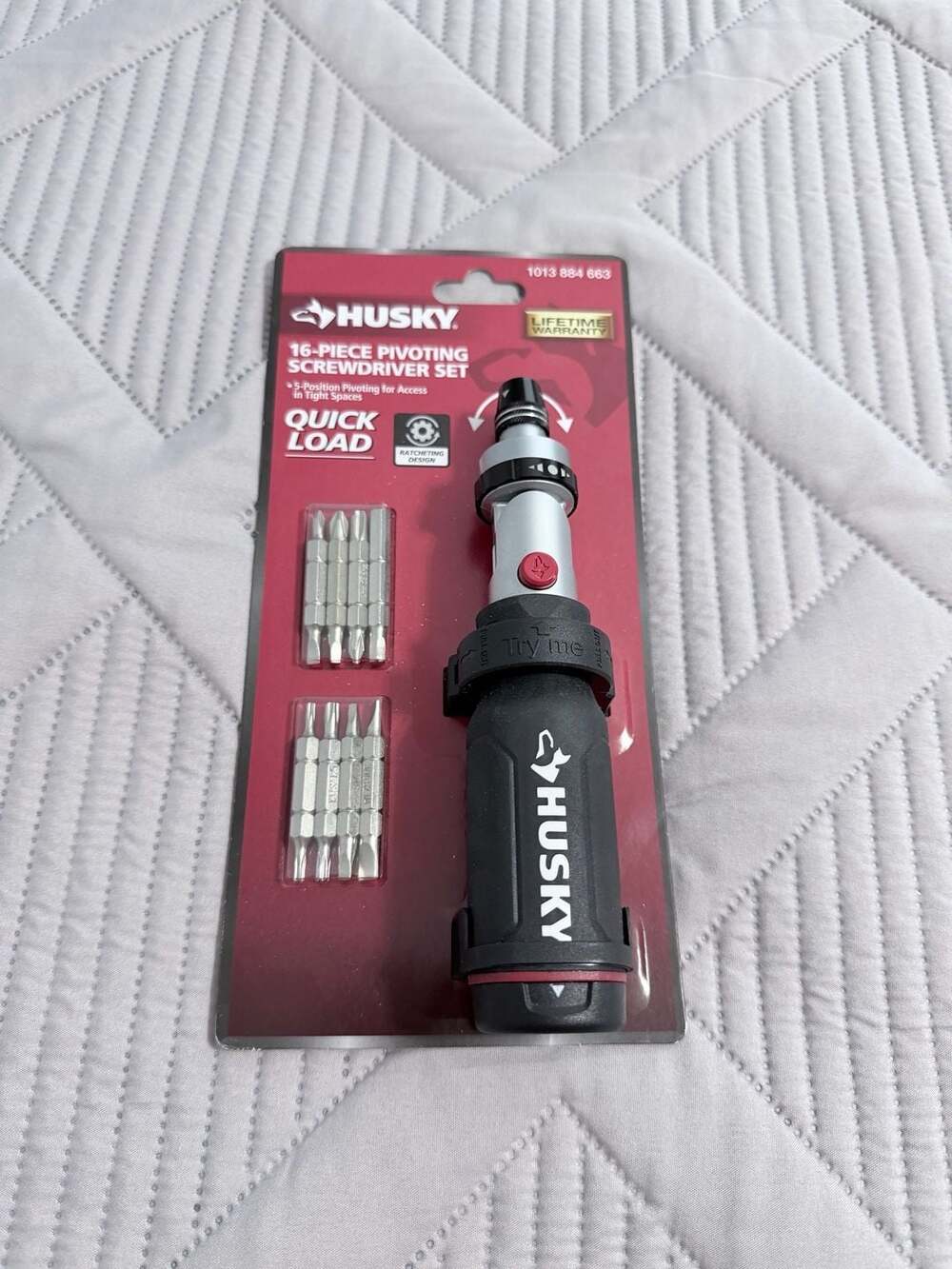 Husky 16-Piece Pivoting Ratcheting Screwdriver Set